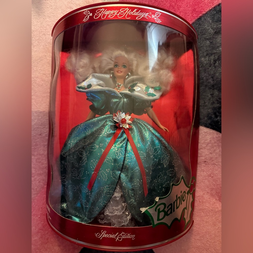 Barbie Teal and Silver Holiday Doll 1995 special edition